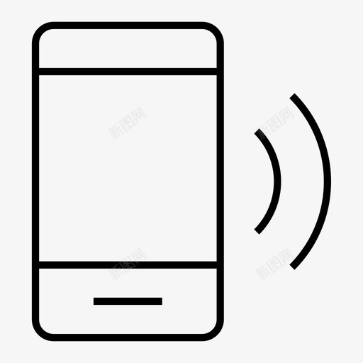 振动手机智能手机图标svg_新图网 https://ixintu.com 手机 振动 智能手机