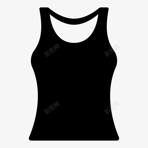背心时装衬衫图标svg_新图网 https://ixintu.com T恤 时装 背心 衣服 衬衫