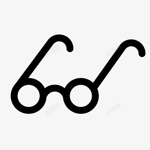 眼镜配镜阅读图标svg_新图网 https://ixintu.com 工作 眼镜 观看 配镜 阅读
