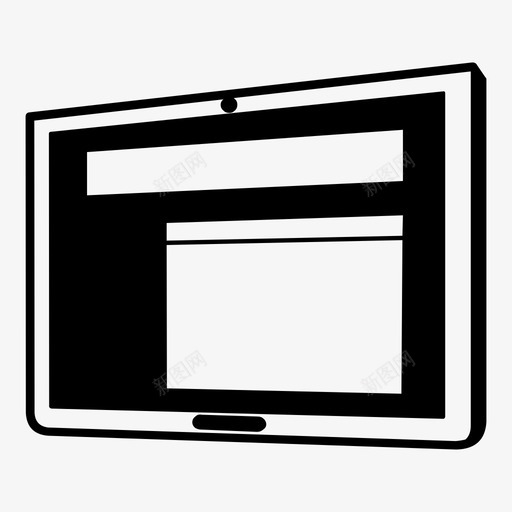 平板电脑小工具网站滑板风格图标svg_新图网 https://ixintu.com 小工具 平板电脑 网站滑板风格