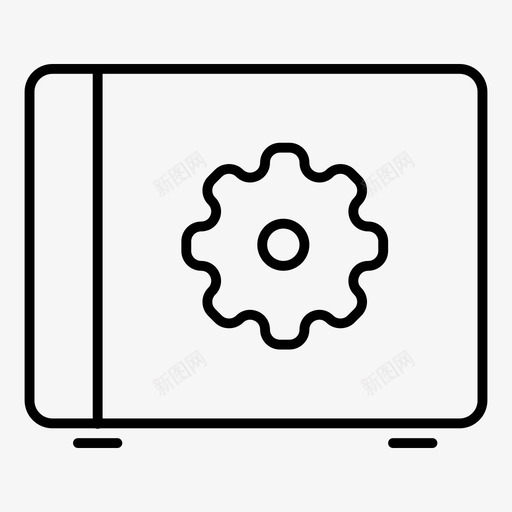 保险柜储物柜保护图标svg_新图网 https://ixintu.com 保护 保险柜 储物柜 安保细线图标第一卷 安全