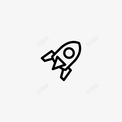 发射火箭太空图标svg_新图网 https://ixintu.com 发射 启动 太空 火箭 简单的用户界面图标