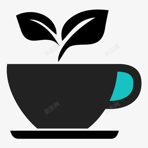 带柄杯子咖啡馆杯子图标svg_新图网 https://ixintu.com 咖啡馆 带柄杯子 杯子 茶 食物
