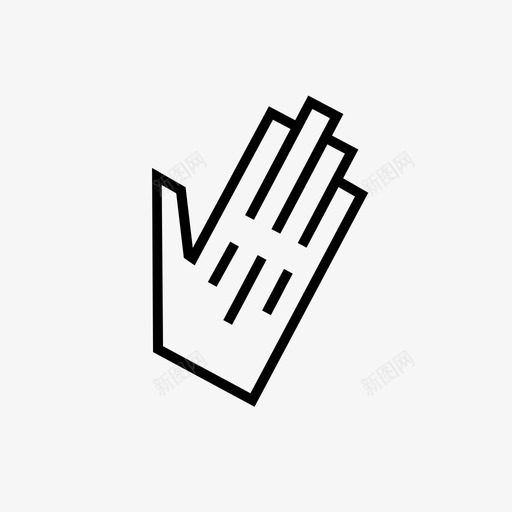 highfive问候hand图标svg_新图网 https://ixintu.com hand highfive 你好 问候