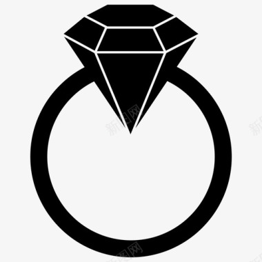 钻戒钻石宝石图标图标