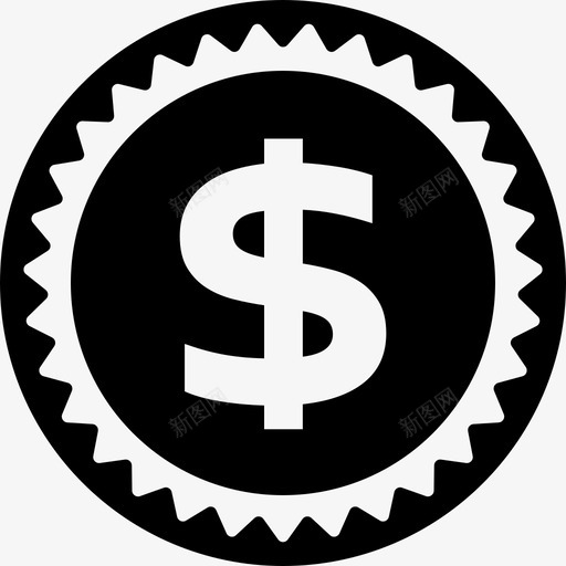 美元货币我喜欢购物填充图标svg_新图网 https://ixintu.com 填充 我喜欢购物 美元货币