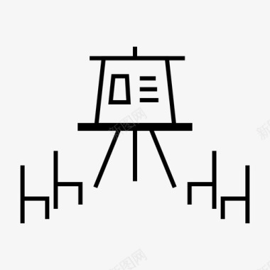 演示会议讨论图标图标