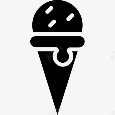冰淇淋冷冻食品冰锥图标图标