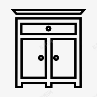 橱柜家具厨房图标图标