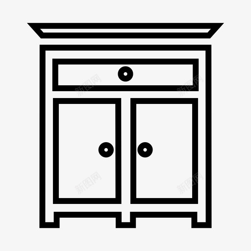 橱柜家具厨房图标svg_新图网 https://ixintu.com 厨房 家具 家具1 橱柜 橱窗