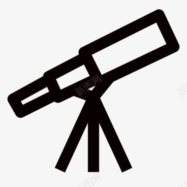 望远镜天文学恒星图标图标