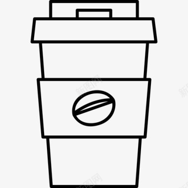 咖啡纸杯饮料食物图标图标
