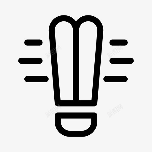 灯泡能源环境图标svg_新图网 https://ixintu.com 灯泡 环境 生态优化 电源 能源