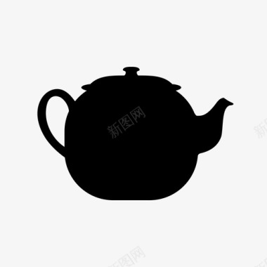茶壶咖啡水壶图标图标