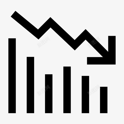 看跌下跌图标svg_新图网 https://ixintu.com 下跌 看跌