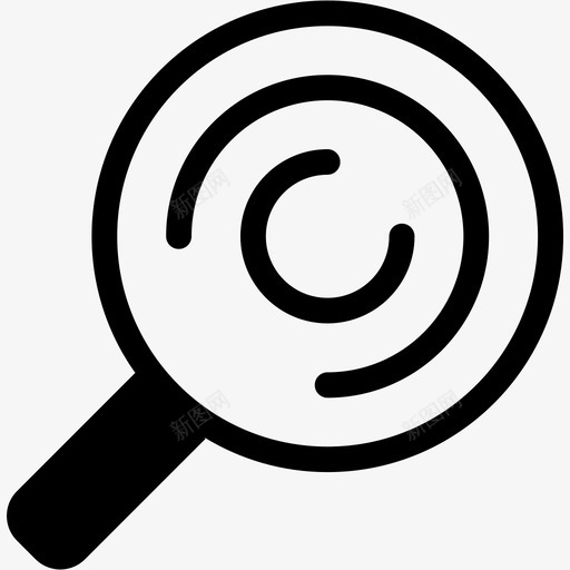 放大镜指纹发现图标svg_新图网 https://ixintu.com 发现 指纹 搜索 放大镜 法律公正标志 调查 追踪