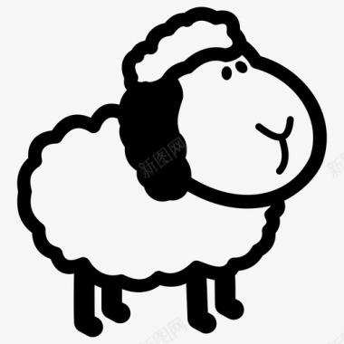 羊动物图标图标