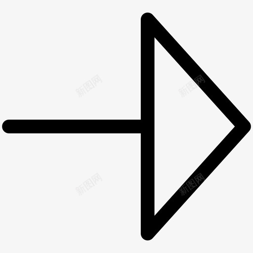 三角形箭头右箭头3图标svg_新图网 https://ixintu.com 三角形箭头右 箭头3