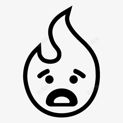 担心的火焰明亮的燃烧的图标svg_新图网 https://ixintu.com 危险的 担心的火焰 明亮的 热的 燃烧的
