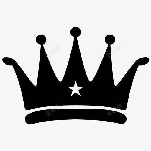 皇冠皇室形状图标svg_新图网 https://ixintu.com 形状 皇冠 皇室 象征