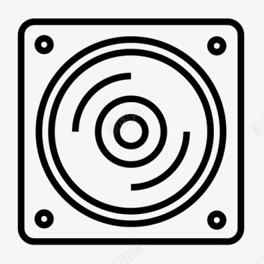 低音炮音频音乐图标图标