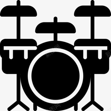 鼓鼓声乐器图标图标