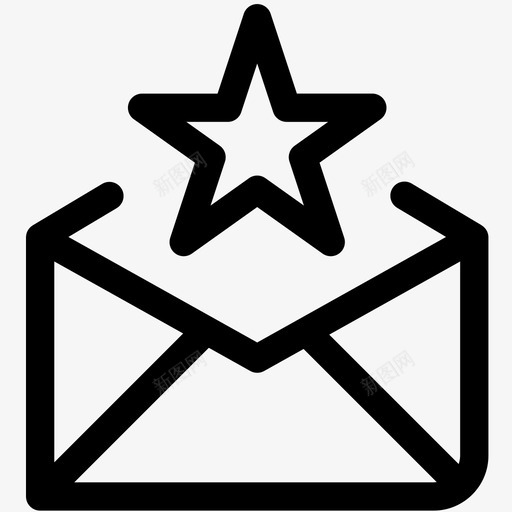 最喜欢的电子邮件信件接收图标svg_新图网 https://ixintu.com 信件 商业营销大纲 接收 明星 最喜欢的电子邮件