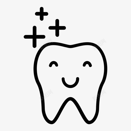 健康牙齿刷牙清洁图标svg_新图网 https://ixintu.com 健康牙齿 刷牙 微笑 清洁 牙医 牙齿
