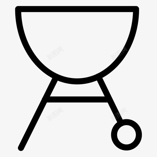 烧烤食物烤架图标svg_新图网 https://ixintu.com 厨房 烤架 烧烤 酒店和食物线图标 食物 餐具