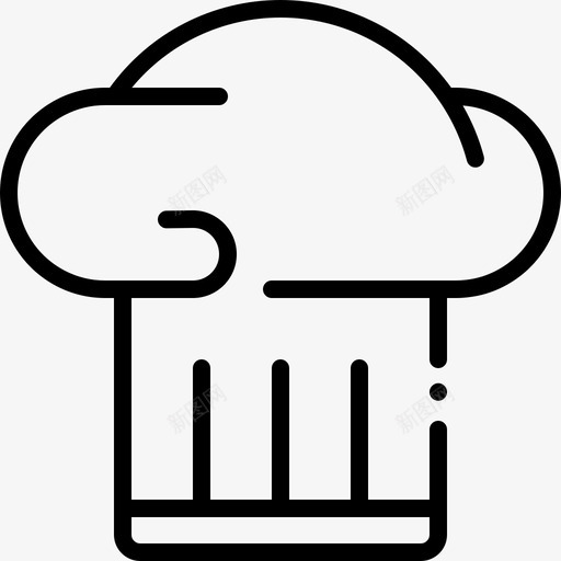 玩具烘焙厨师图标svg_新图网 https://ixintu.com 厨师 咖啡店图标集 帽子 烘焙 烹饪 玩具