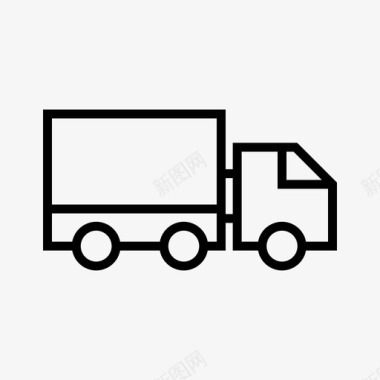 卡车交货时间快速交货图标图标