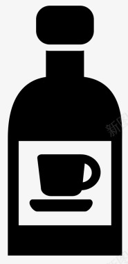 酒咖啡咖啡瓶子图标图标