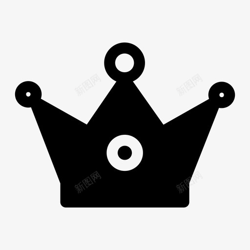 皇冠成就国王图标svg_新图网 https://ixintu.com 公主 国王 成就 王后 皇冠 皇室