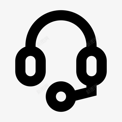 耳机音乐媒体硬件材料图标svg_新图网 https://ixintu.com 媒体硬件材料图标 耳机 音乐