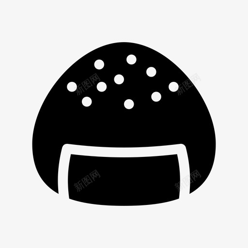 onigiri料理食物图标svg_新图网 https://ixintu.com onigiri 料理 日式 米饭 食物 餐食