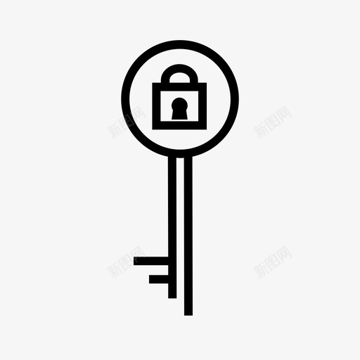 密钥需要密码密码保护图标svg_新图网 https://ixintu.com rsa 安全密钥 密码保护 密钥 解锁 需要密码