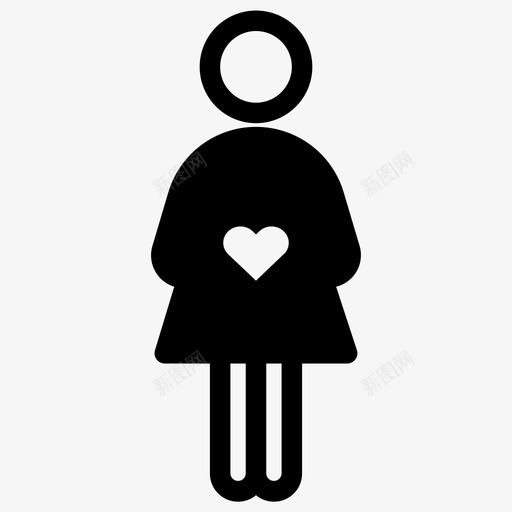 孕妇母亲图标svg_新图网 https://ixintu.com 孕妇 母亲