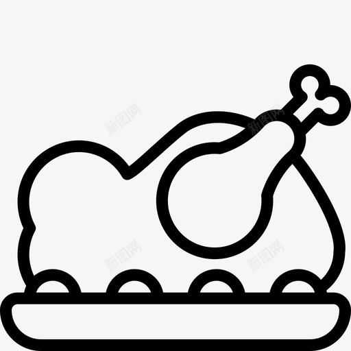烤鸡鸡腿食物图标svg_新图网 https://ixintu.com 整个 烤鸡 食物 食物和饮料概述 鸡腿