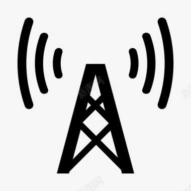 网络全信号网络塔图标图标