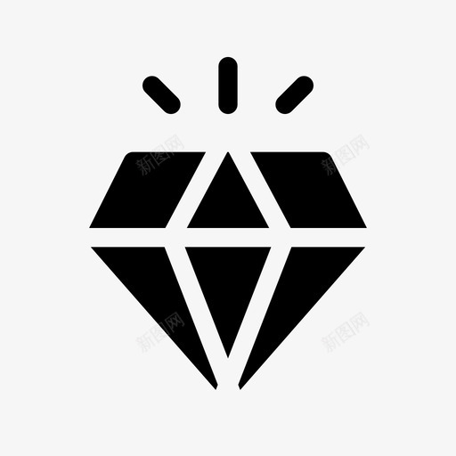钻石珠宝高级服务ios优化图标svg_新图网 https://ixintu.com 珠宝 钻石 高级服务ios优化