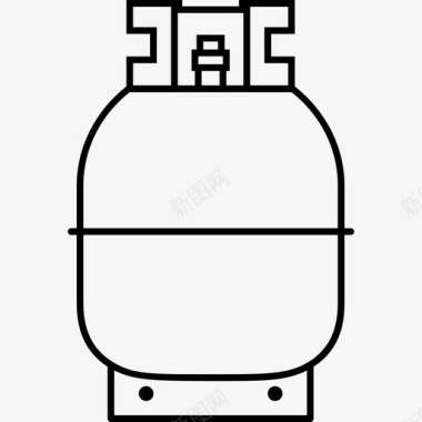 气瓶瓶罐图标图标