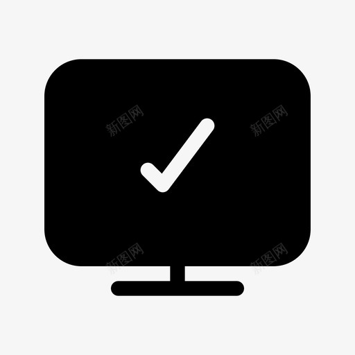 显示复选标记计算机图标svg_新图网 https://ixintu.com 复选标记 显示 显示器 计算机 高级服务ios优化