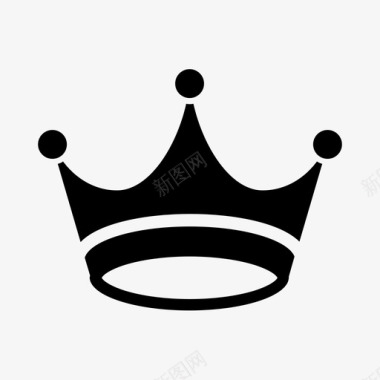 王冠日冕图标图标