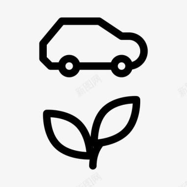 零排放汽车汽车生态ios优化图标图标