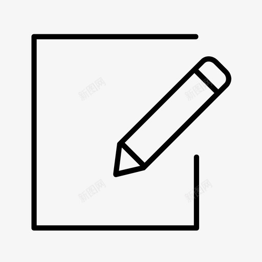 钢笔铅笔写字图标svg_新图网 https://ixintu.com 写字 钢笔 铅笔