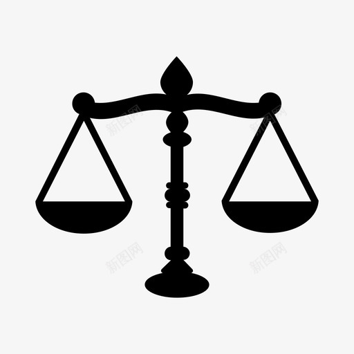 正义的尺度司法法律图标svg_新图网 https://ixintu.com 司法 正义的尺度 法律
