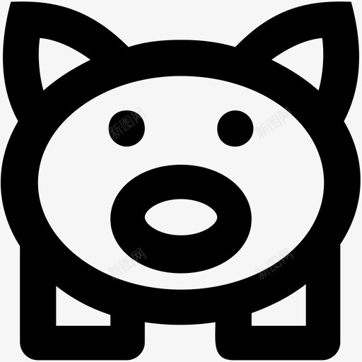 存款存钱罐储蓄图标svg_新图网 https://ixintu.com 储蓄 存款 存钱罐 存钱罐字形图标 财富