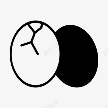 鸡蛋煮鸡蛋复活节图标图标