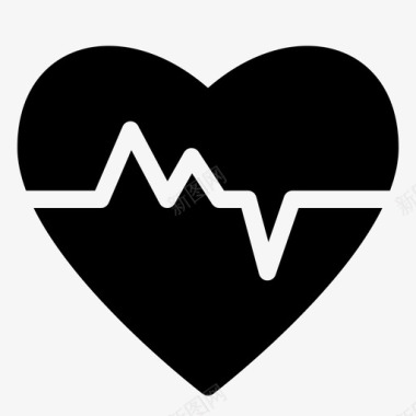 心电图图表健康图标图标