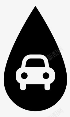 洗车水滴水图标图标